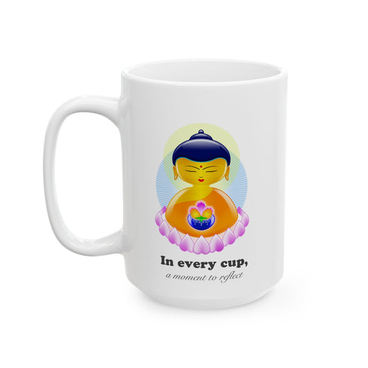 Shakyamuni Baby Buddha with mantra Ceramic Mug