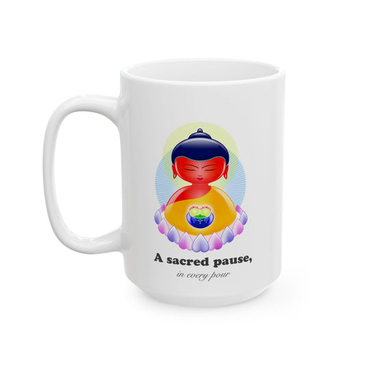 Amitabha Baby Buddha with mantra Ceramic Mug
