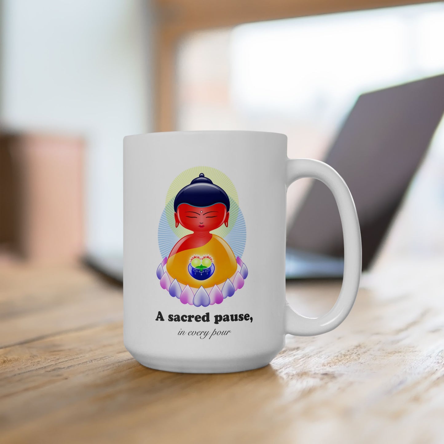 Amitabha Baby Buddha with mantra Ceramic Mug
