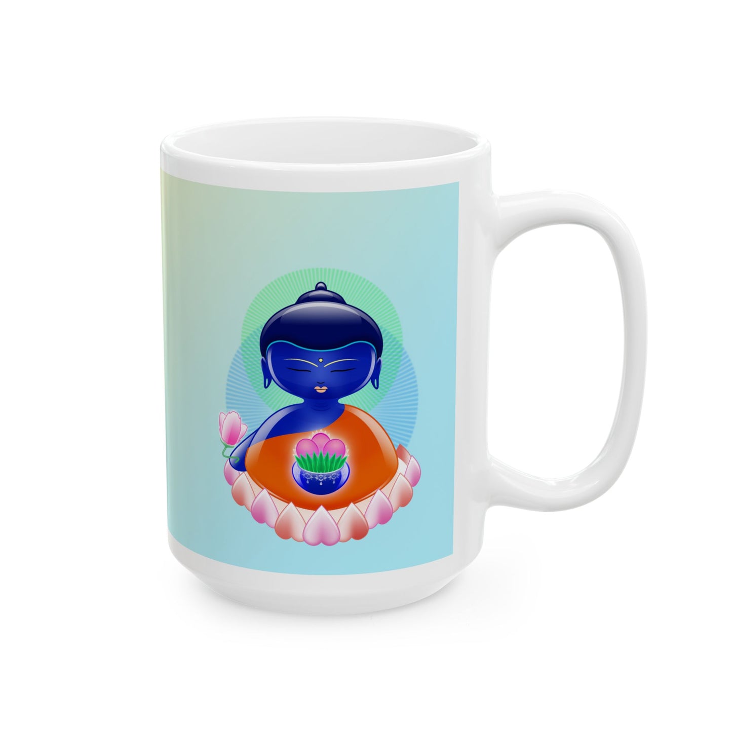 Medicine Baby Buddha Ceramic Mug