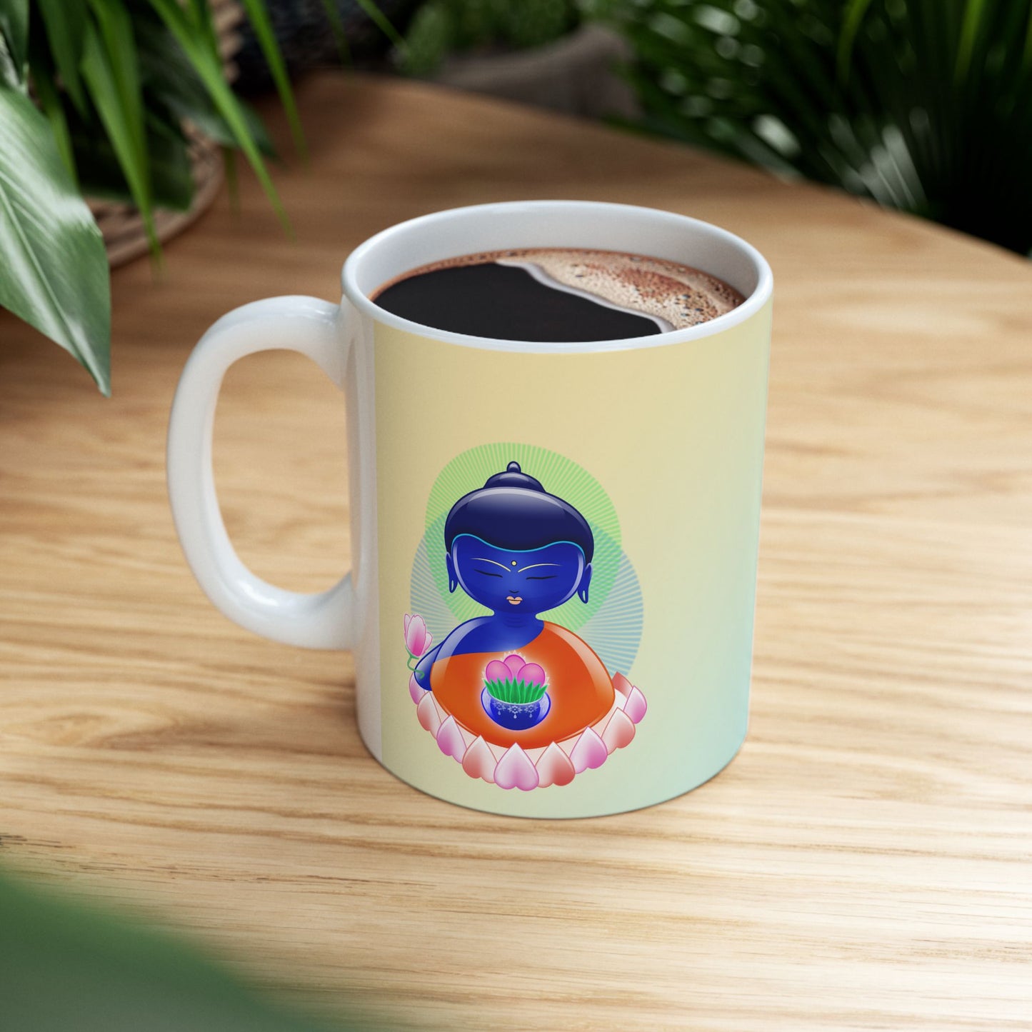 Medicine Baby Buddha Ceramic Mug