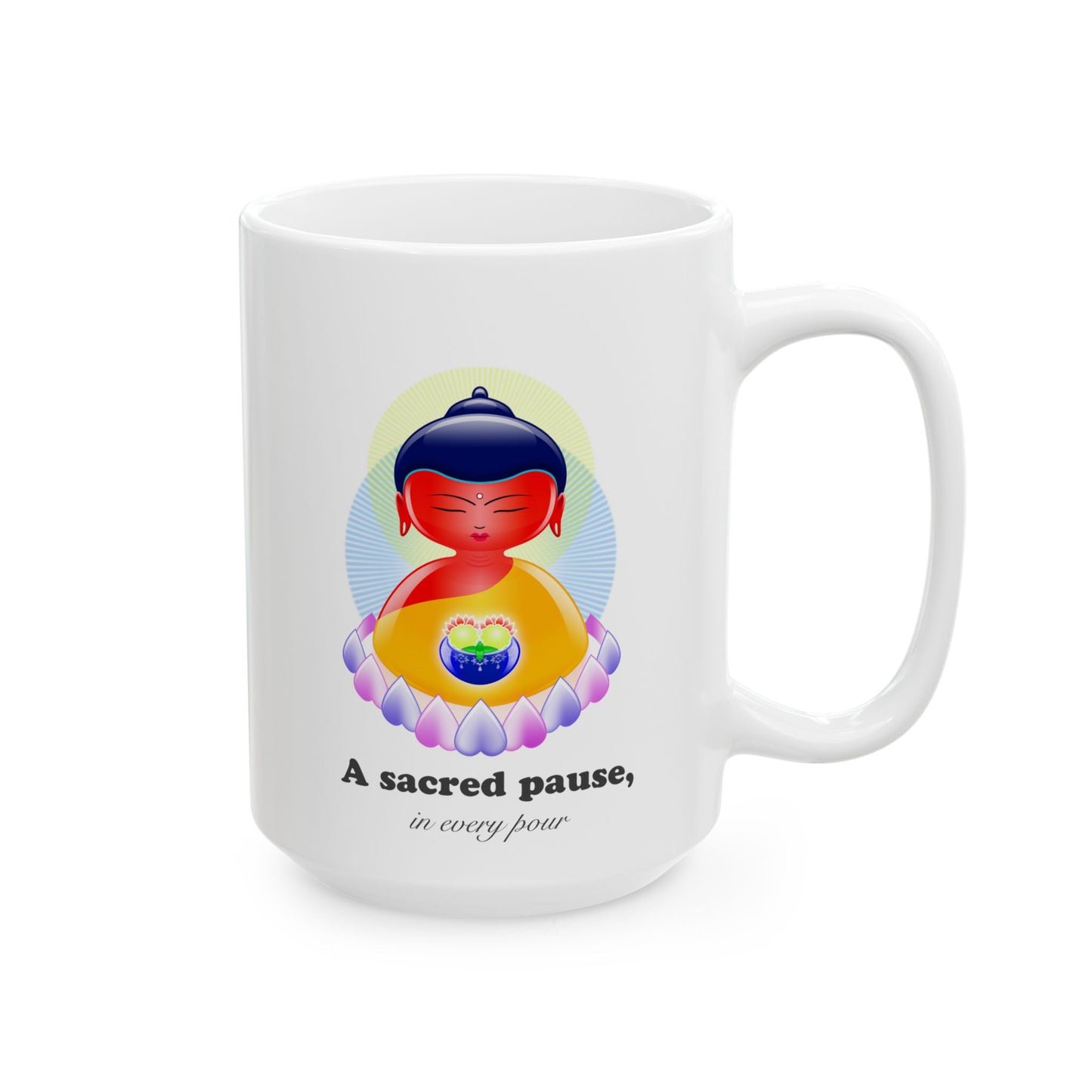 Amitabha Baby Buddha with mantra Ceramic Mug