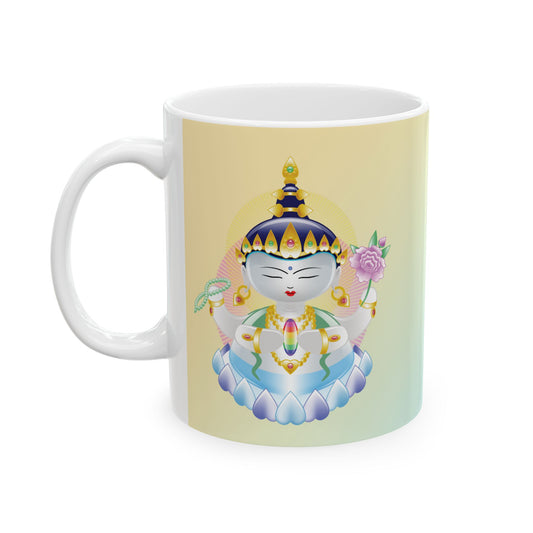 Avalokiteshvara Baby Buddha Ceramic Mug