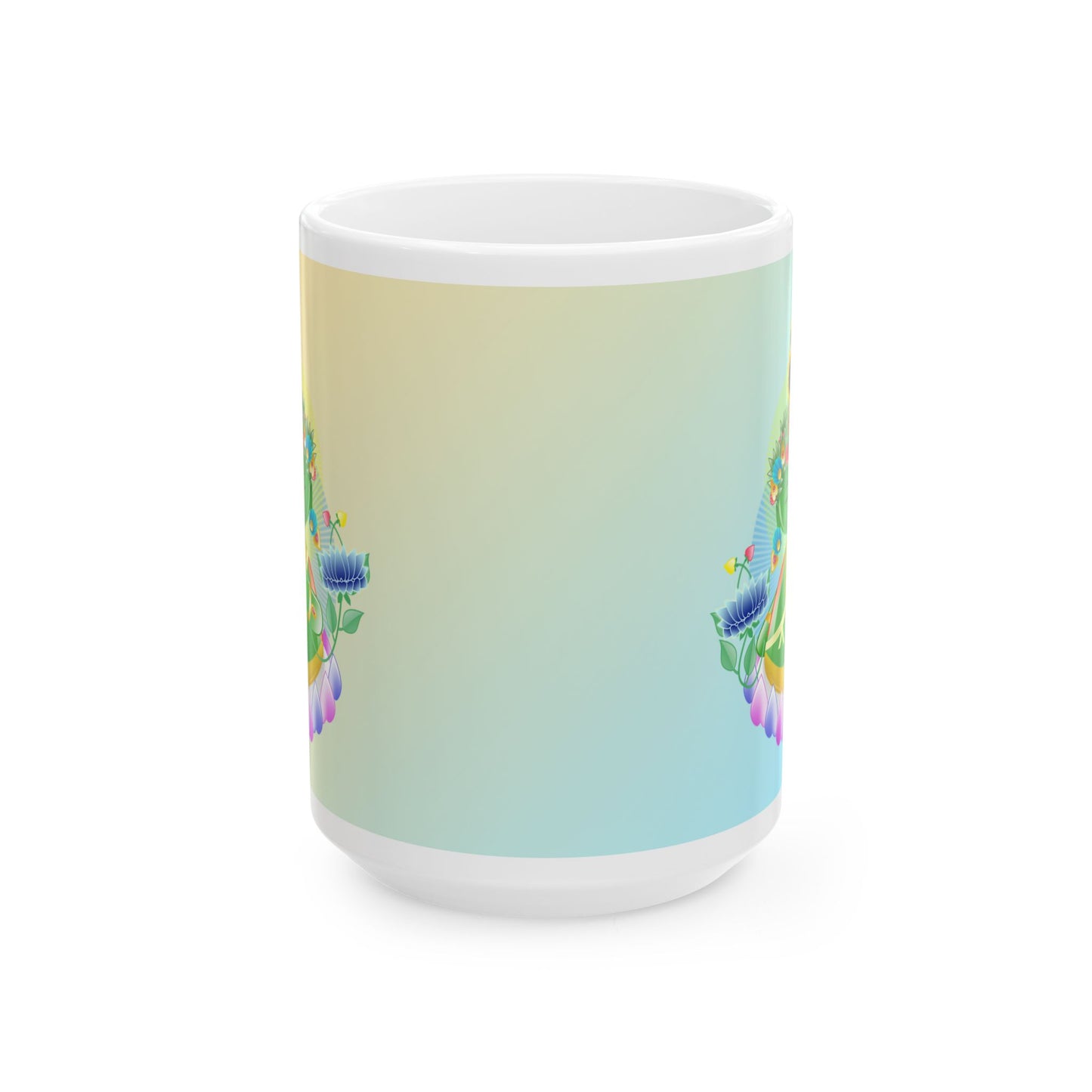 Green Tara Baby Buddha Ceramic Mug