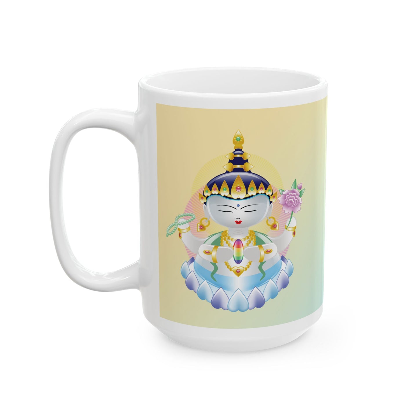 Avalokiteshvara Baby Buddha Ceramic Mug