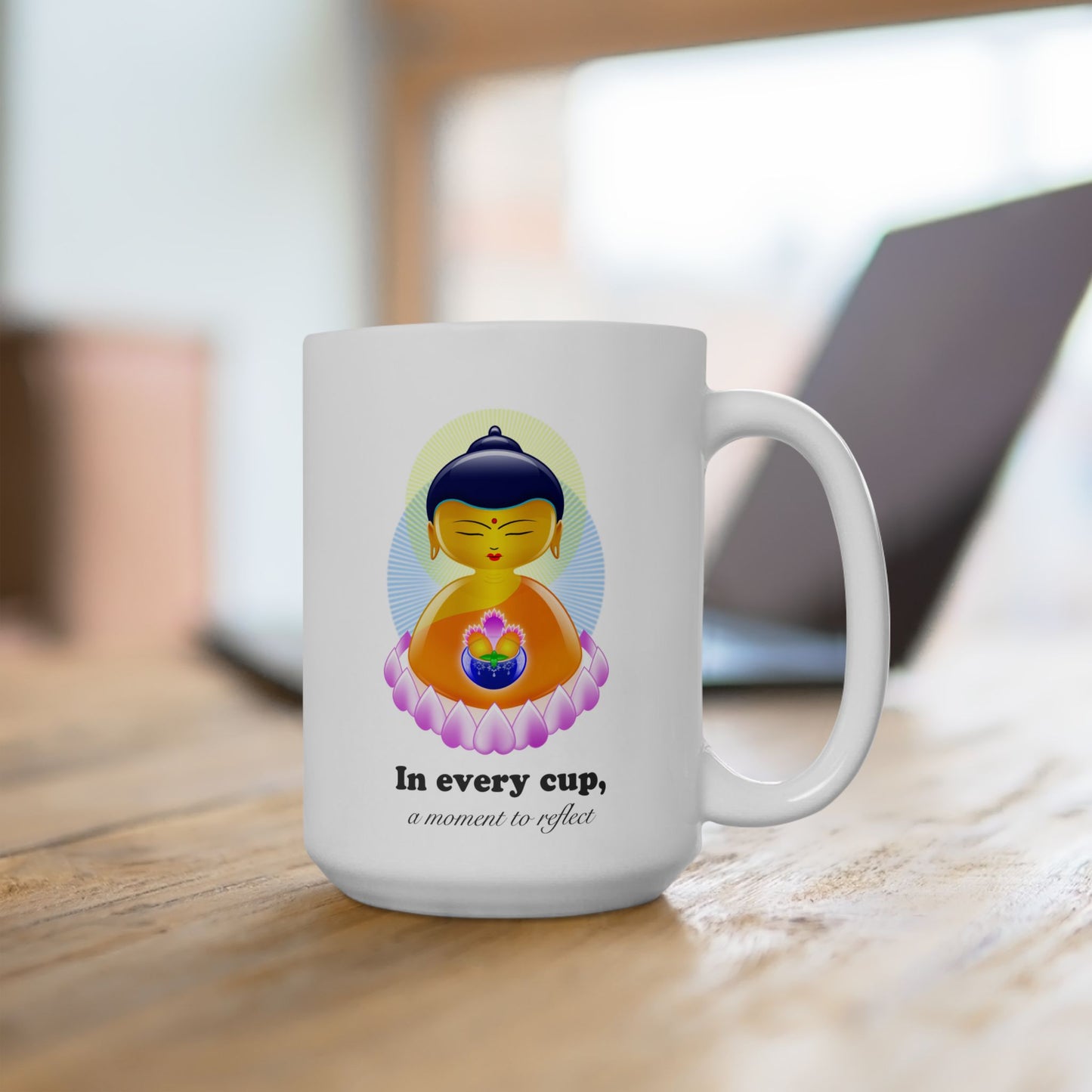 Shakyamuni Baby Buddha with mantra Ceramic Mug
