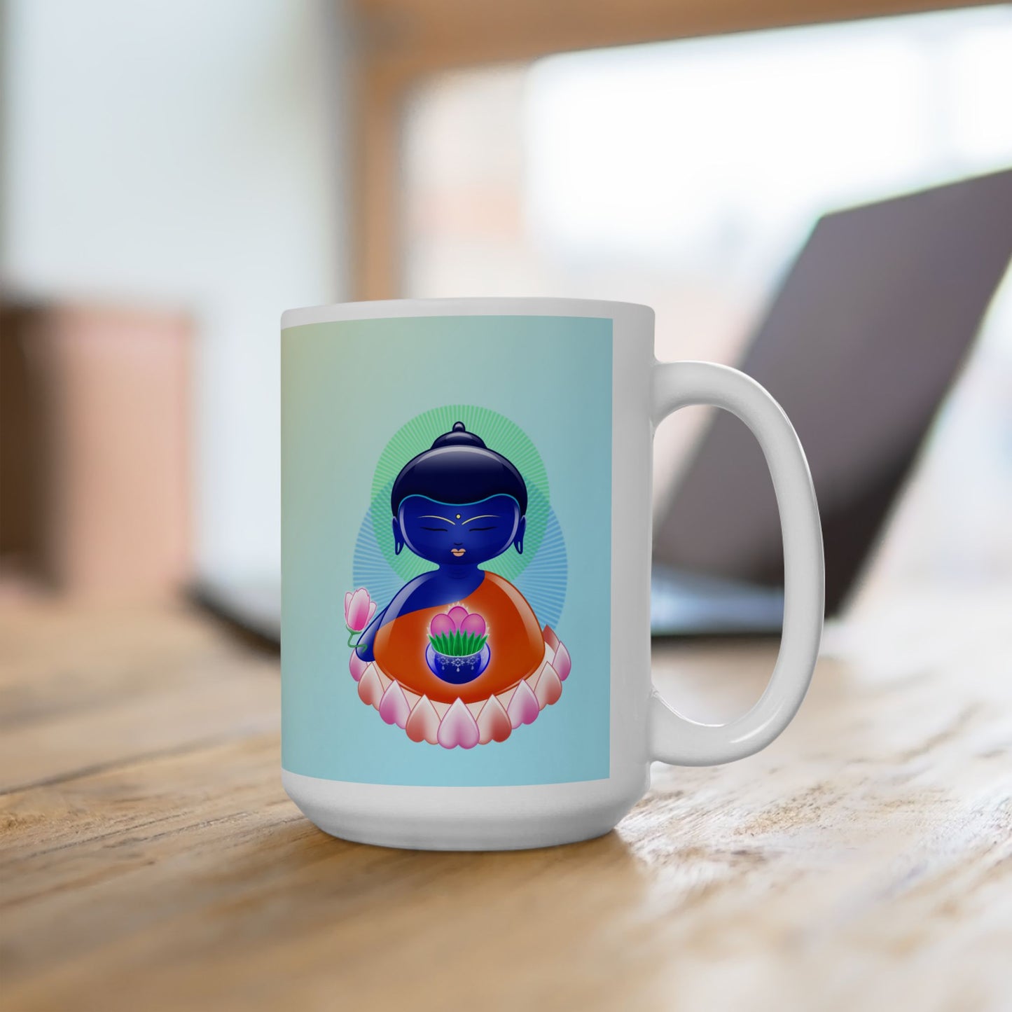 Medicine Baby Buddha Ceramic Mug