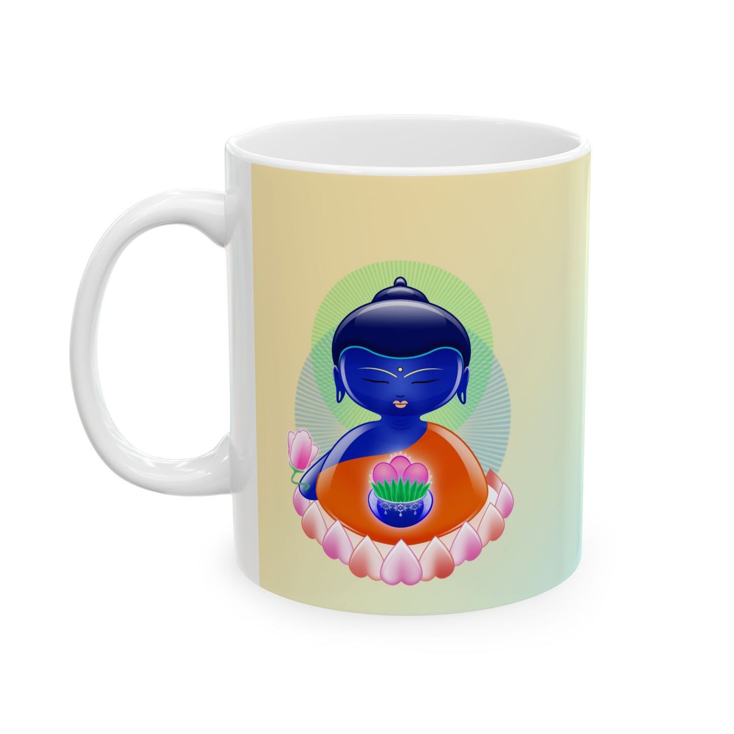 Medicine Baby Buddha Ceramic Mug