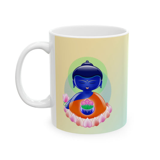 Medicine Baby Buddha Ceramic Mug